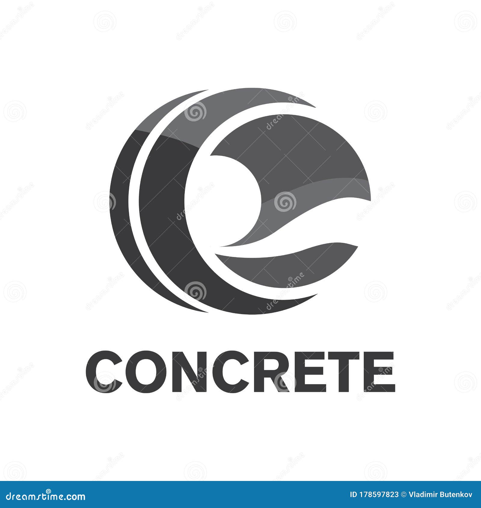 Vector Logo of Concrete and Concrete Blocks Stock Illustration Illustration of construction