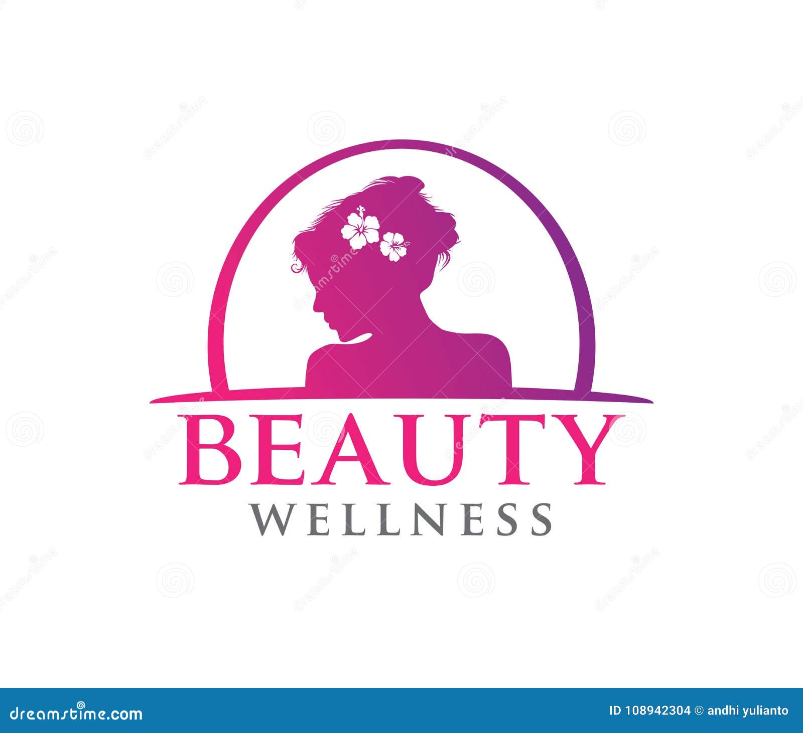 Slapen kleermaker Denk vooruit Vector Logo Design Illustration for Beauty Women Wellness, Beauty Salon,  Yoga Class, Cosmetic Makeup Stock Illustration - Illustration of beautiful,  balance: 108942304