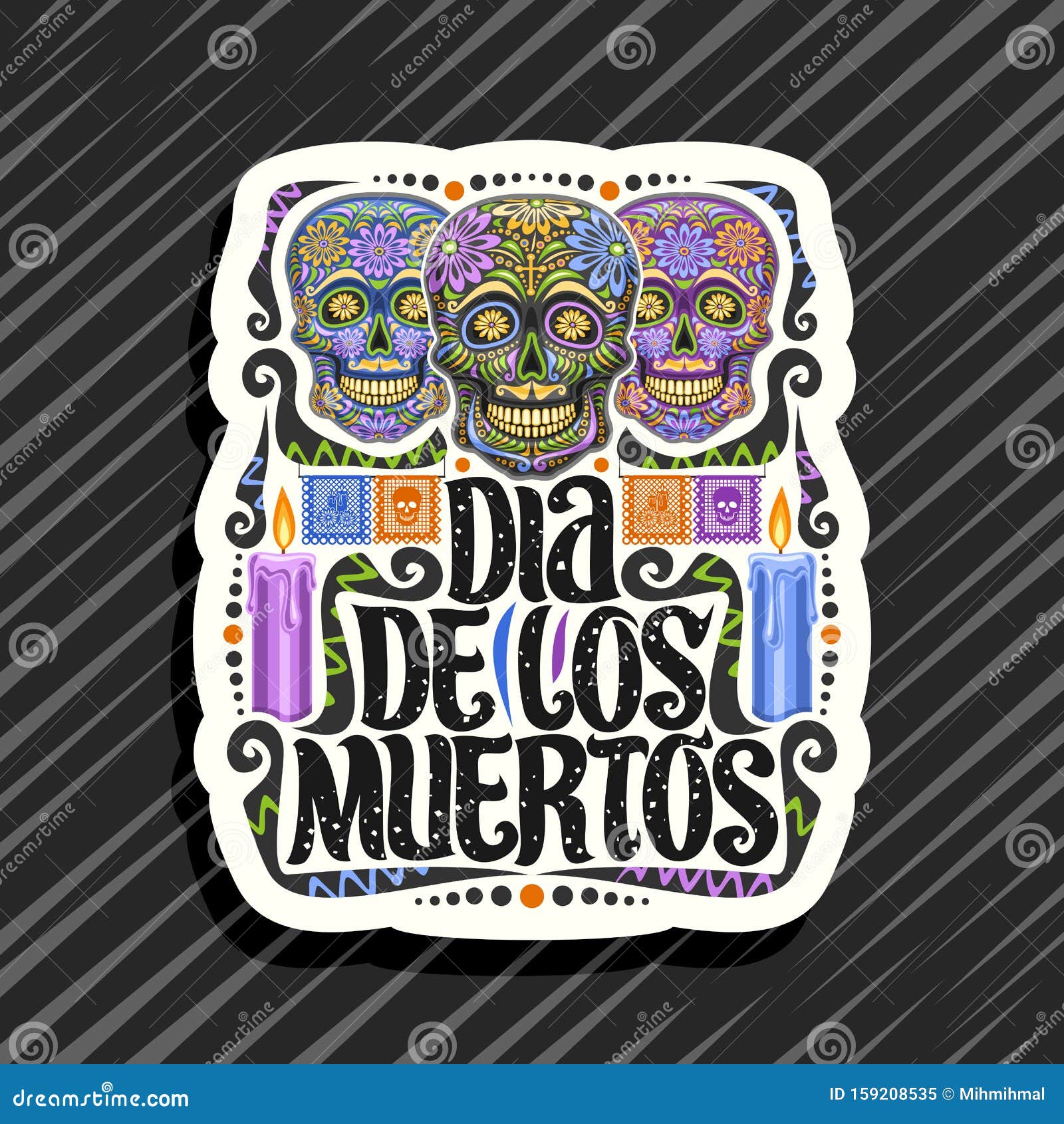  logo for dia de los muertos