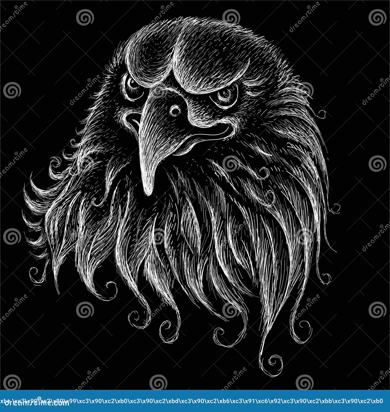 The Vector Logo Eagle for Tattoo or T-shirt Design or Outwear. Hunting  Style Eagle Background Stock Illustration - Illustration of international,  icon: 177266890