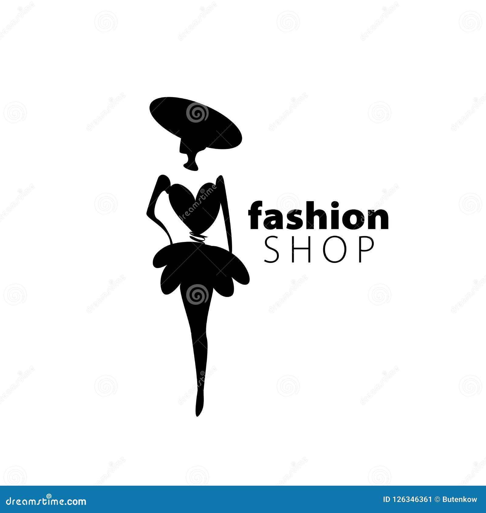 Vector logo girls stock vector. Illustration of clothing - 126346361