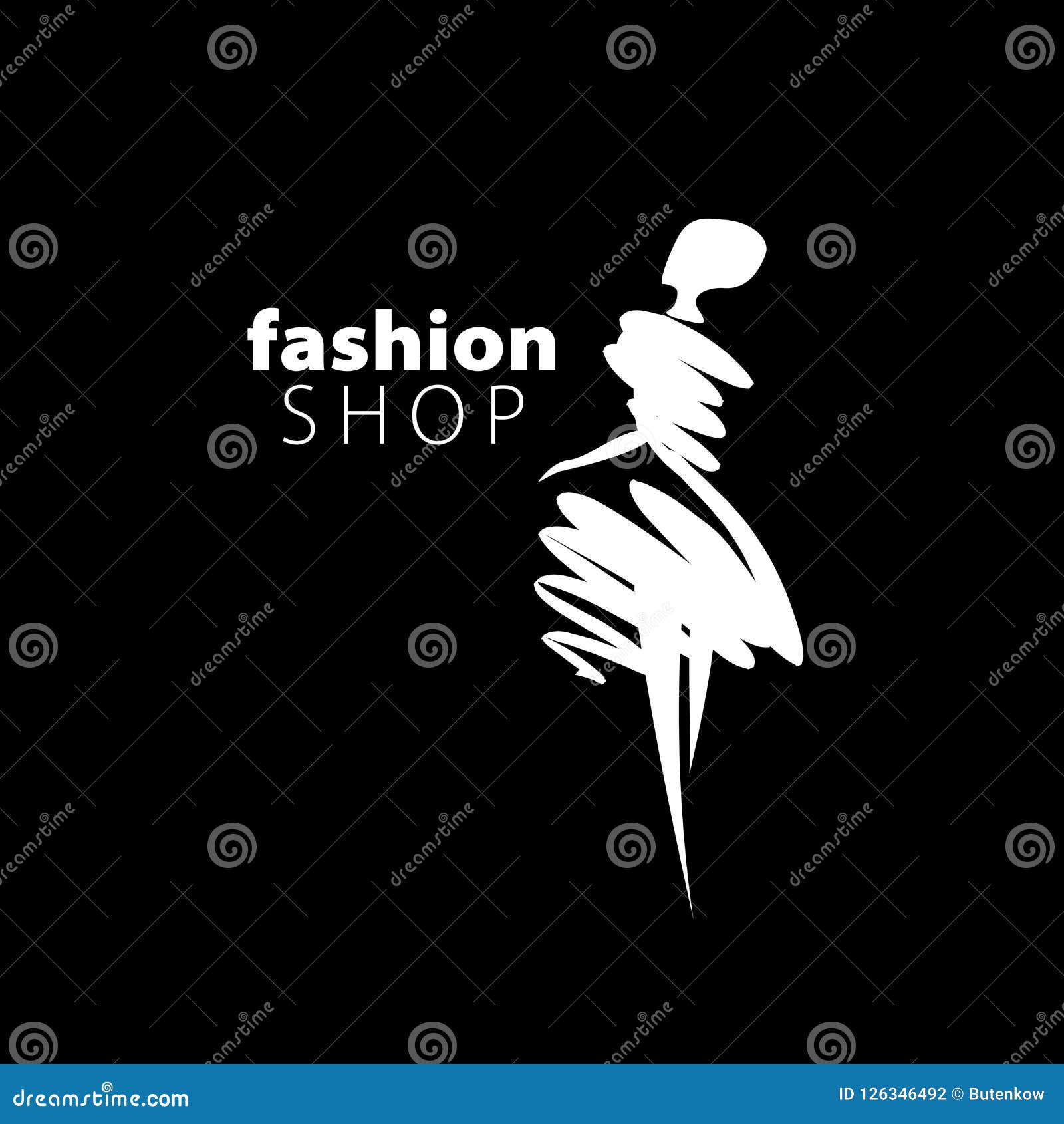 Vector logo girls stock vector. Illustration of female - 126346492