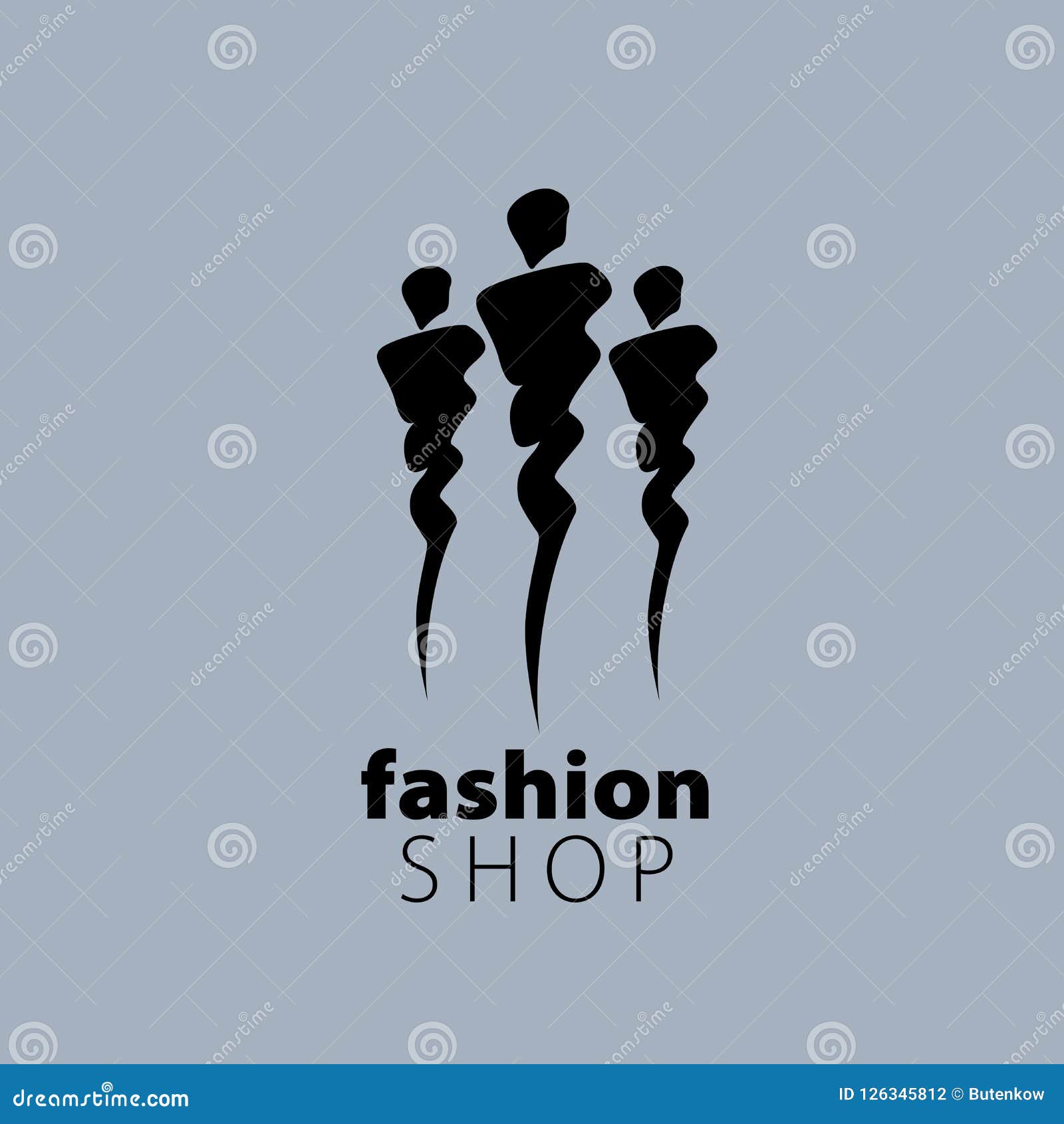 Vector logo girls stock vector. Illustration of ornament - 126345812