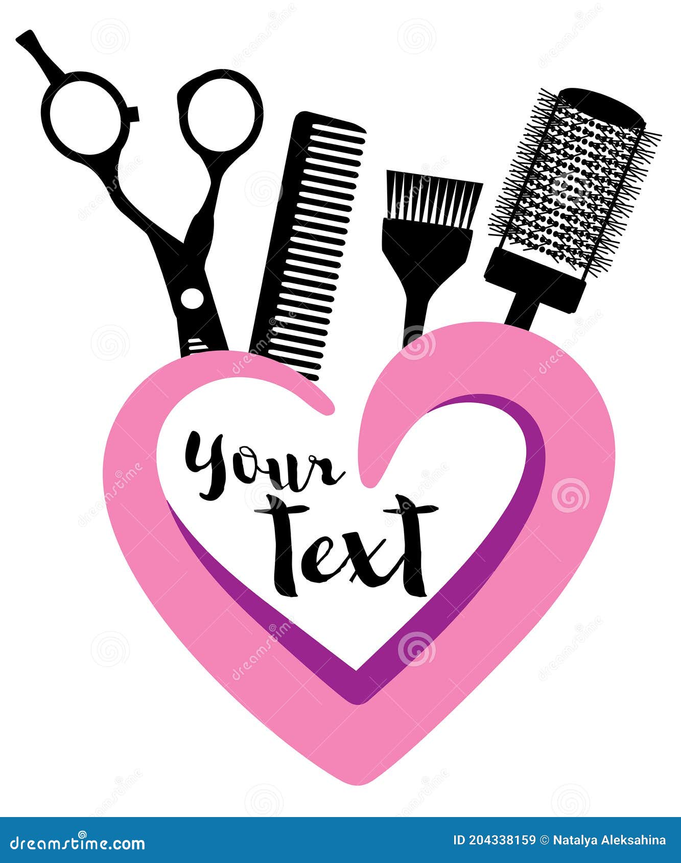 Vector Logo for Hair Salon with Scissors and Comb Stock Vector - Illustration of isolated, barbershop: 204338159 Vector Logo for Hair Salon with Scissors and Comb Stock Vector - Illustration of isolated, barbershop: 204338159