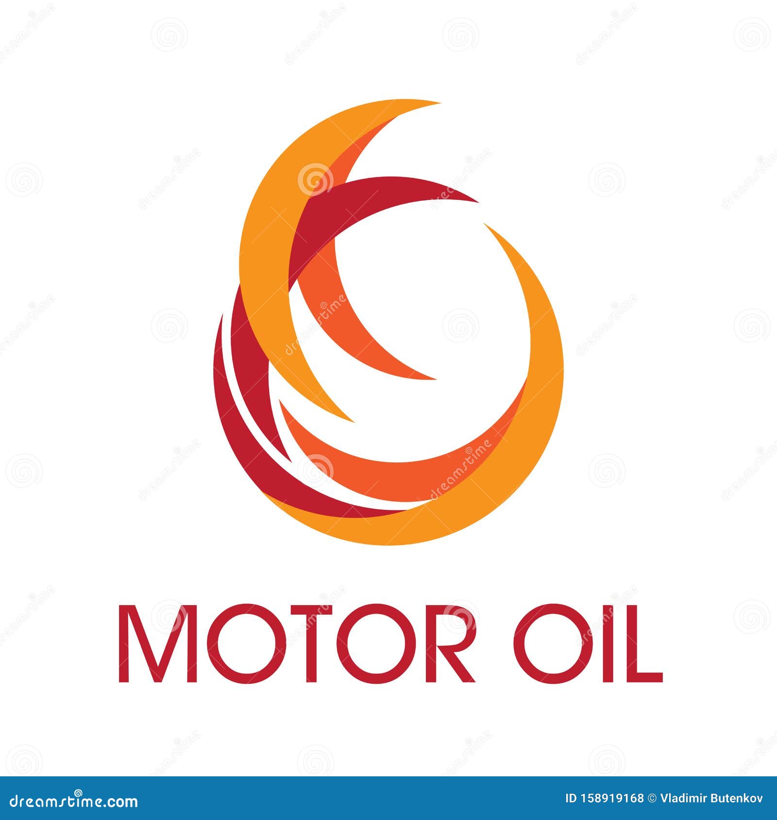 Vector Logo, Illustration of Engine Oil and Fuel Stock Illustration