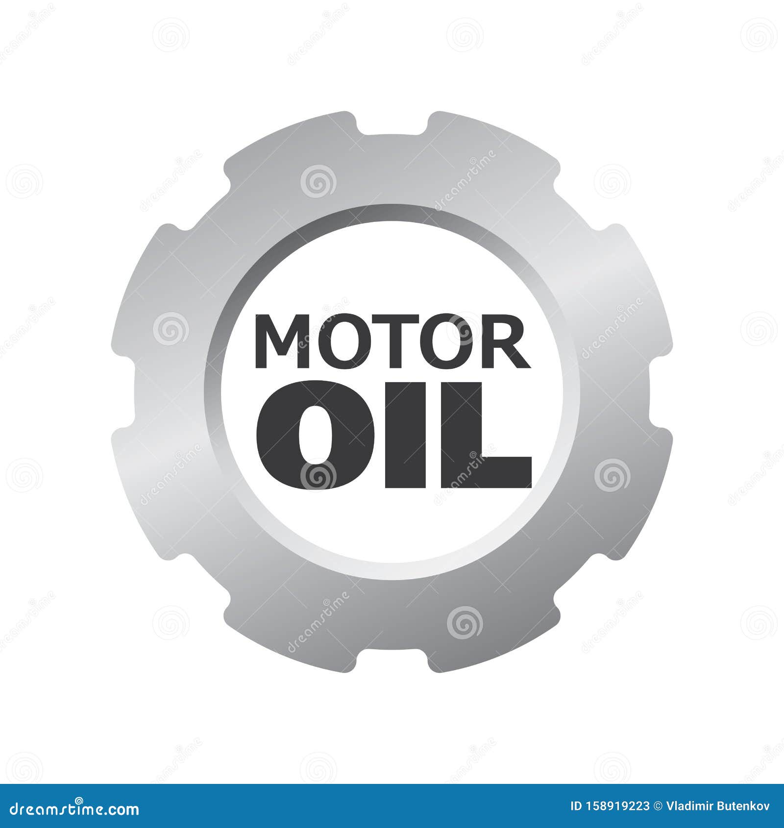 Vector Logo, Illustration of Engine Oil and Fuel Stock Illustration