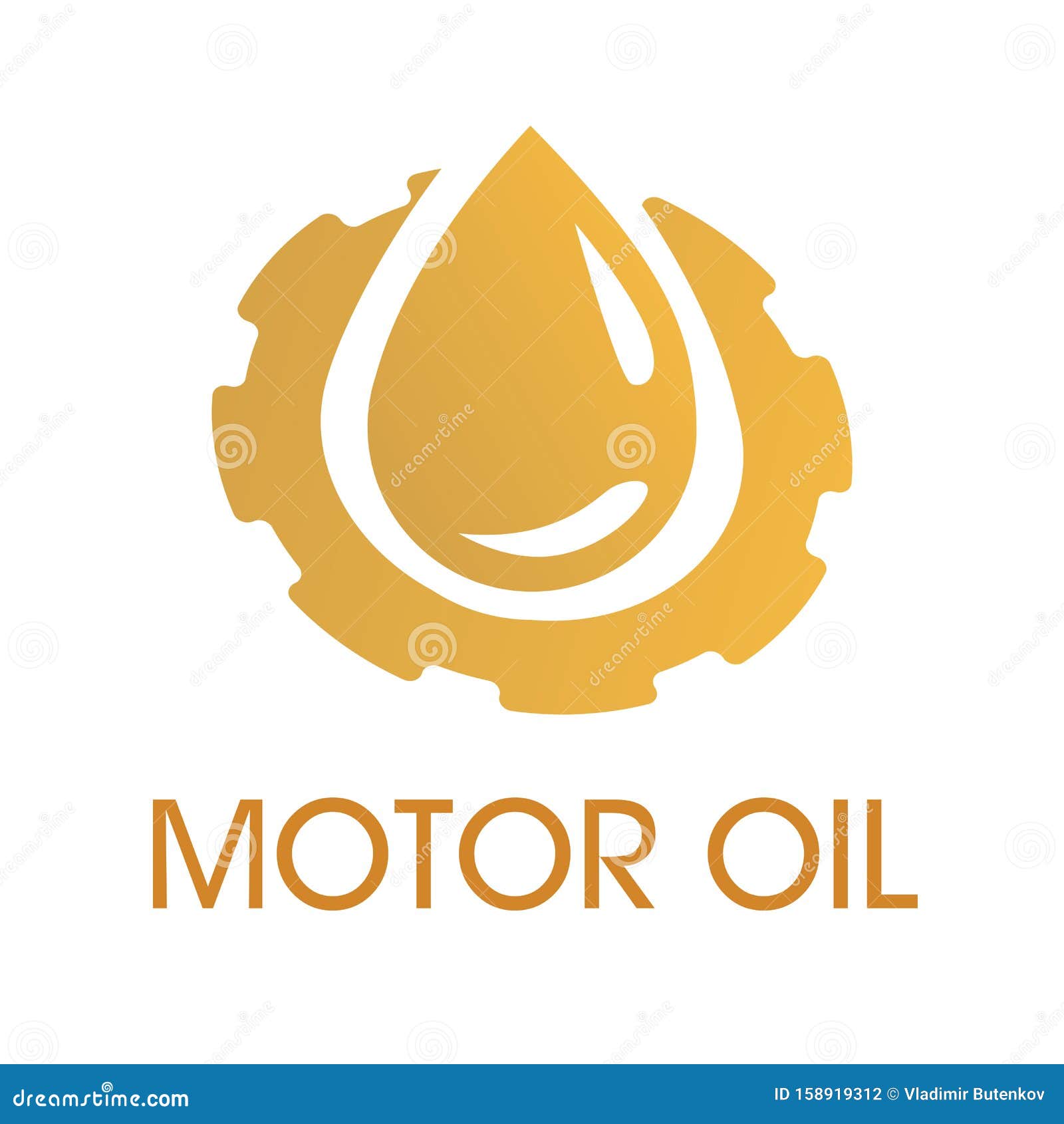 Vector Logo, Illustration of Engine Oil and Fuel Stock Illustration