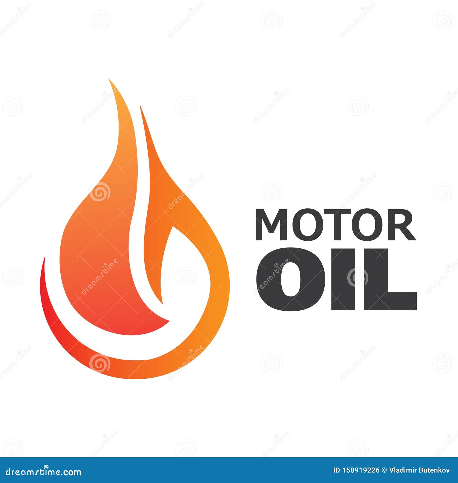 Vector Logo, Illustration of Engine Oil and Fuel Stock Illustration