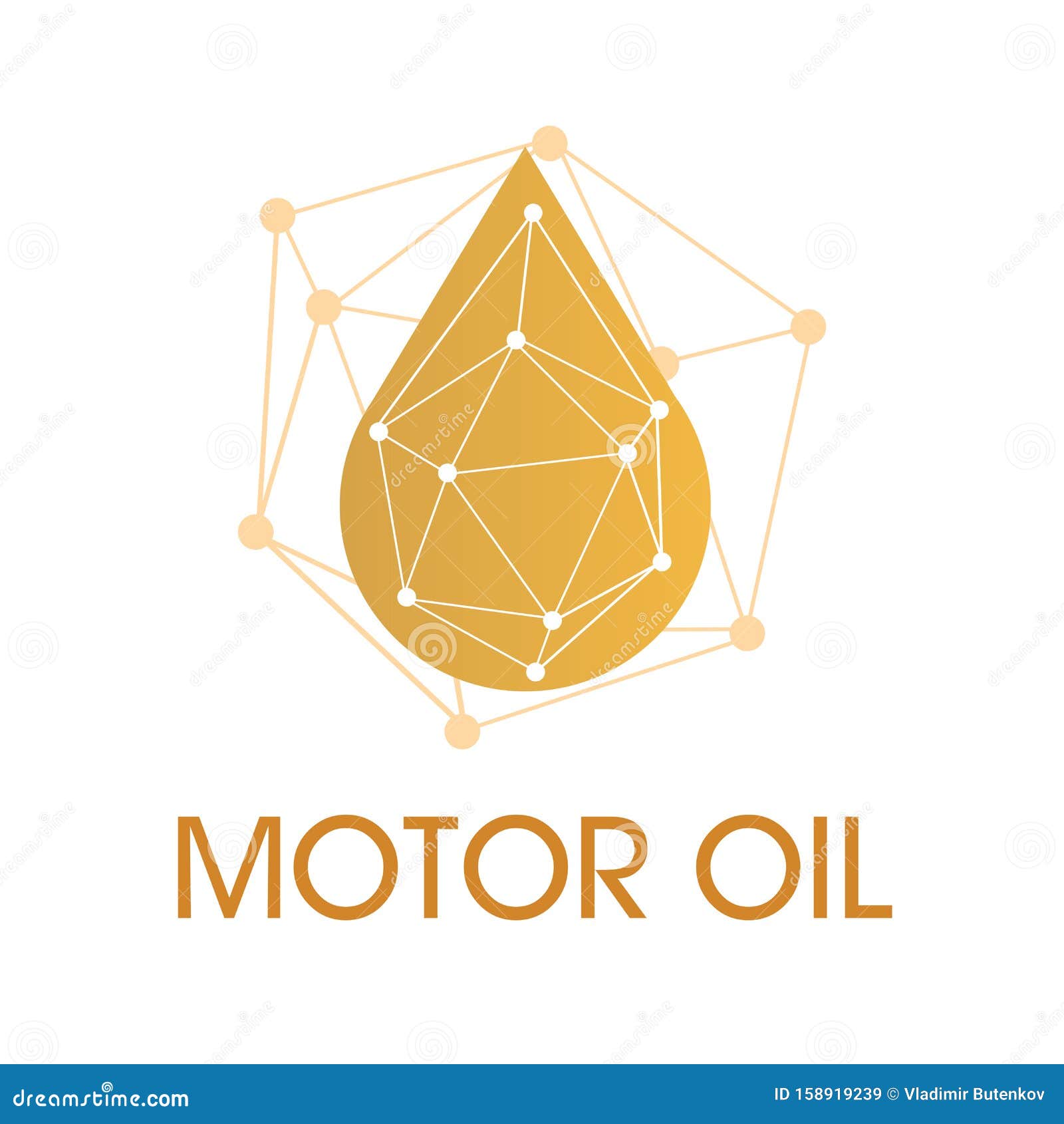 Vector Logo, Illustration of Engine Oil and Fuel Stock Illustration