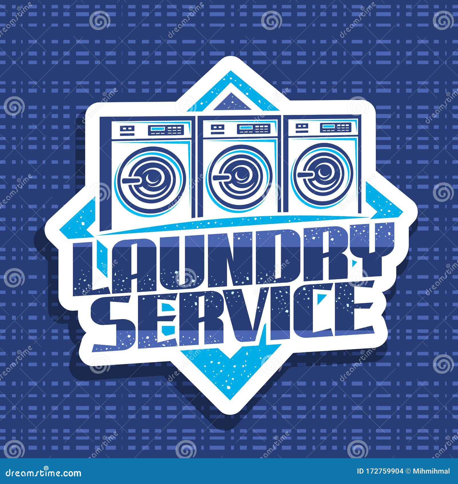 Vector Logo for Laundry Service Stock Vector Illustration of