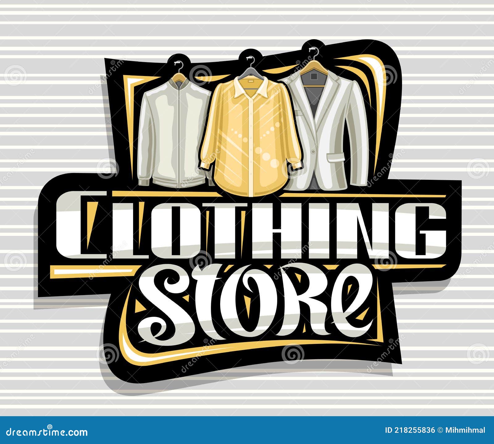 Derribar Despedida cubrir Vector Logo Para Tienda De Ropa Ilustración del Vector - Ilustración de ropa,  armario: 218255836