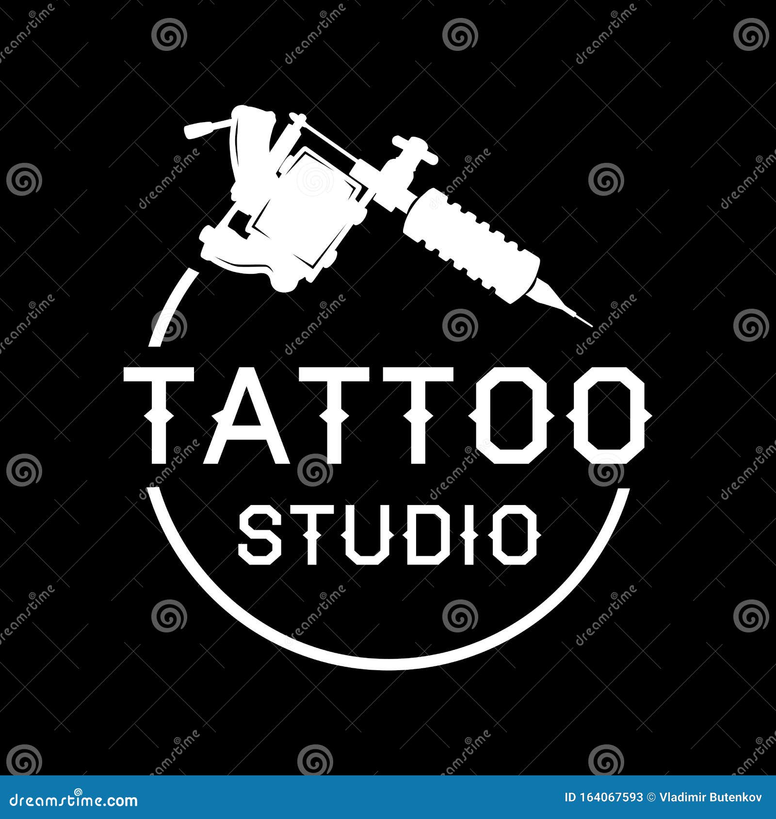 Vector Logo for Tattoo Salon and Studio Stock Illustration - Illustration of  knuckle, logo: 164067593