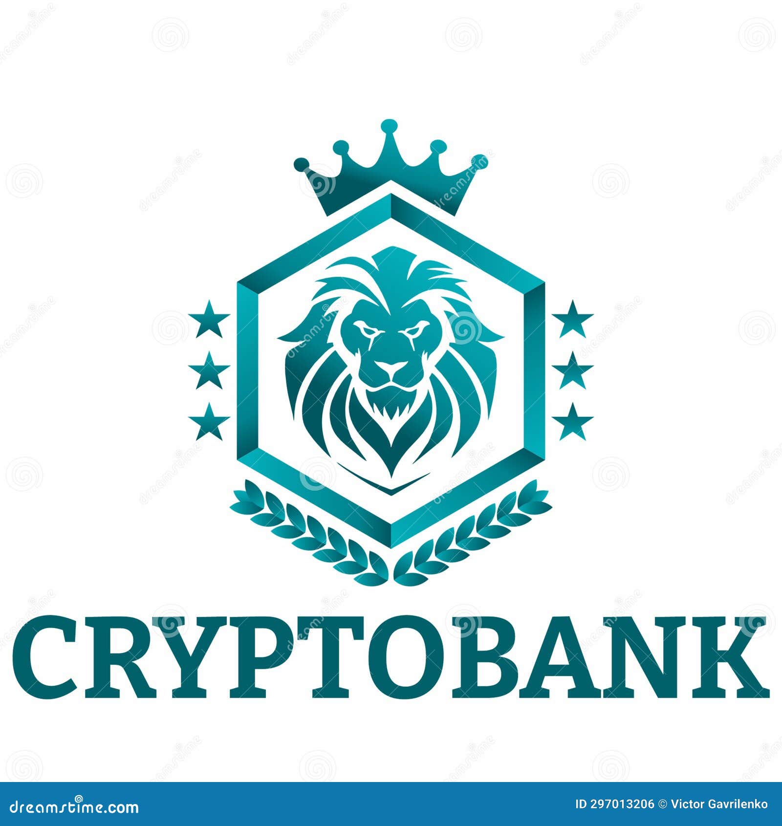 cryptobank  logo template