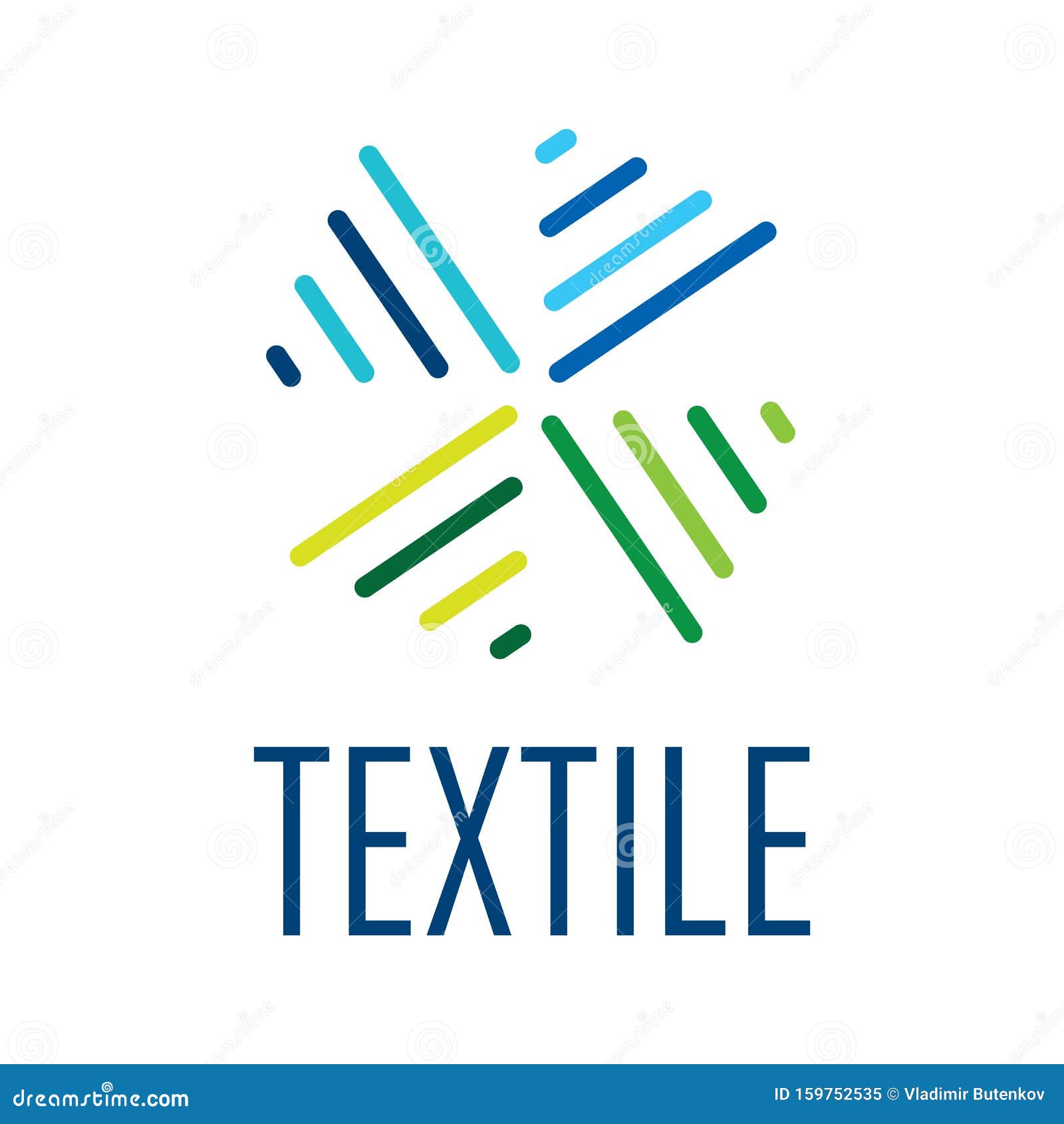 Vector Logo of Textile Fabric and Sewing Stock Illustration