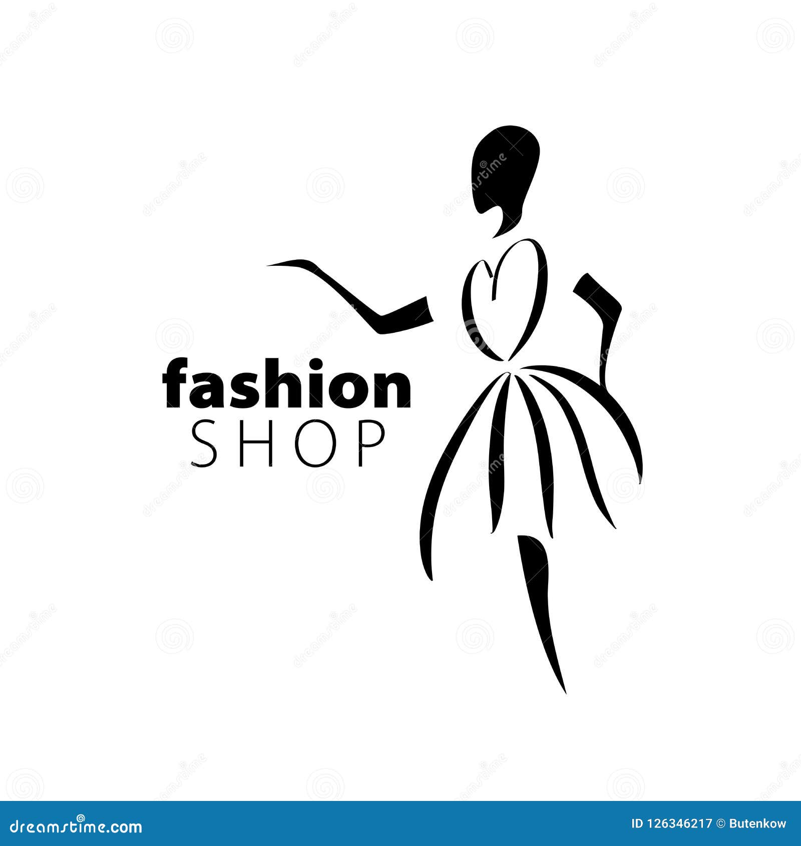 Vector logo girls stock vector. Illustration of abstraction - 126346217