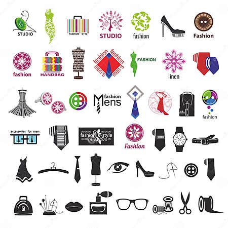 Vector Logos for Clothing and Fashion Accessories Stock Vector ...