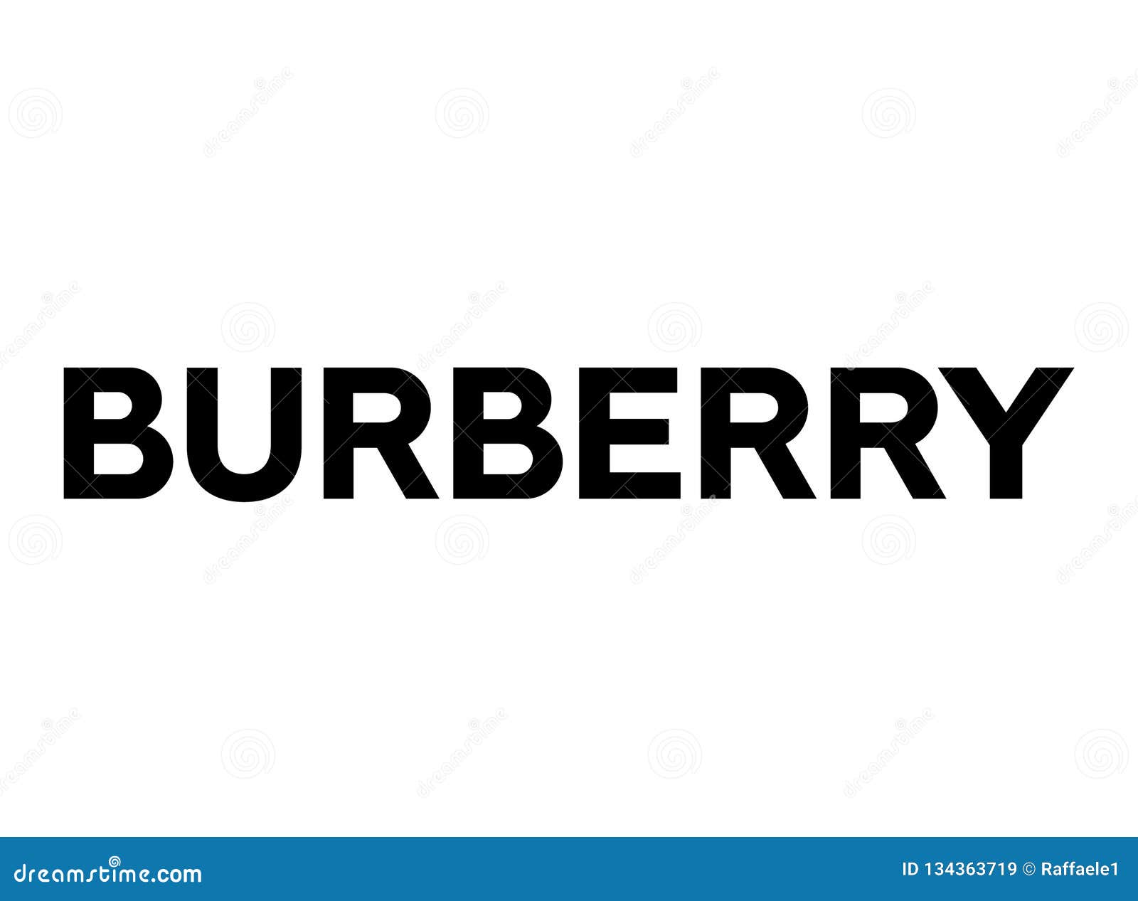 Burberry Logo editorial stock image. Illustration of logo - 134363719