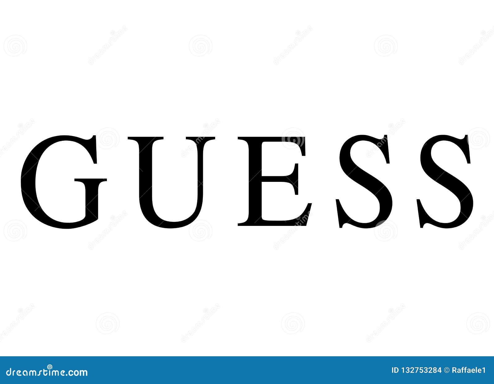 Guess Logo editorial stock image. Illustration of logos - 132753284