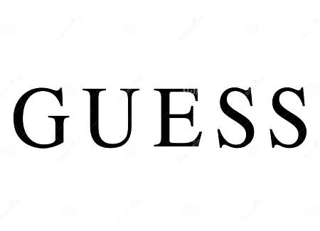 Guess Logo editorial stock image. Illustration of logos - 132753284