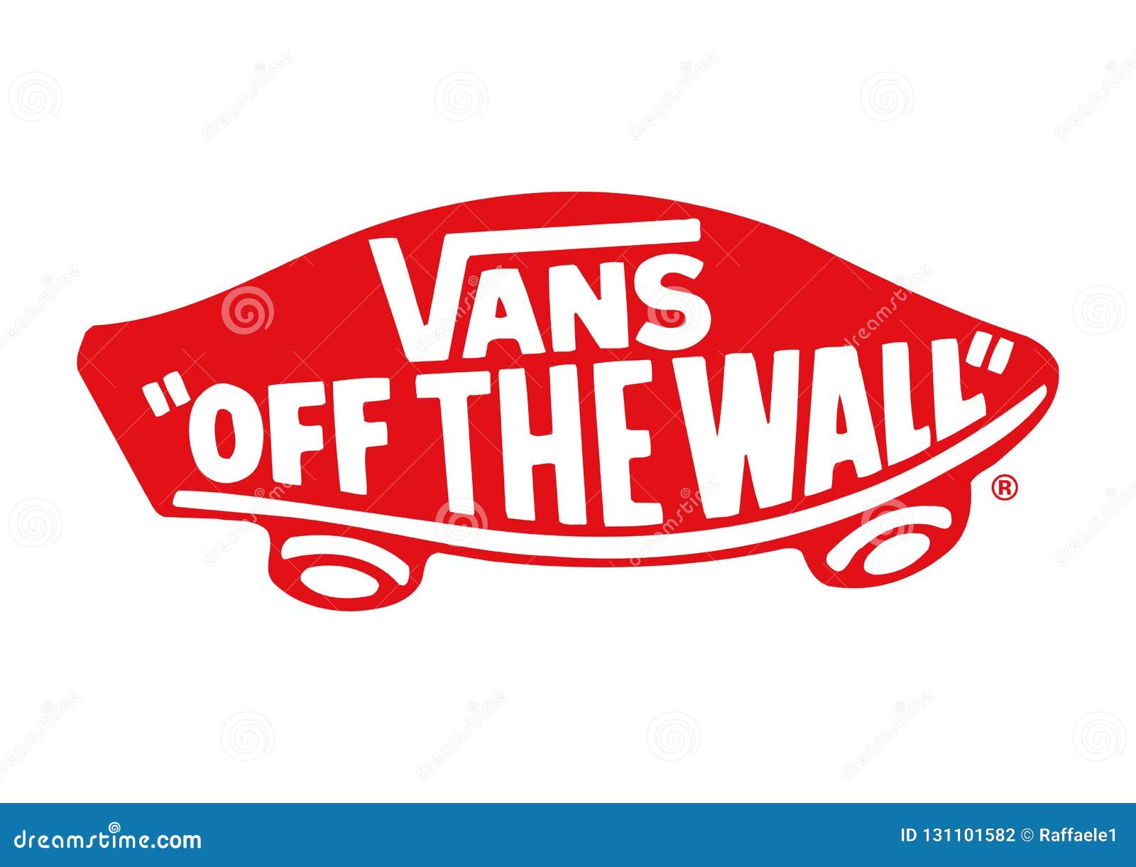 Vans off the wall Logo editorial photography. Illustration of logo -  131101582