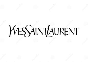 Yves Saint Laurent Logo editorial image. Illustration of brands - 119869405