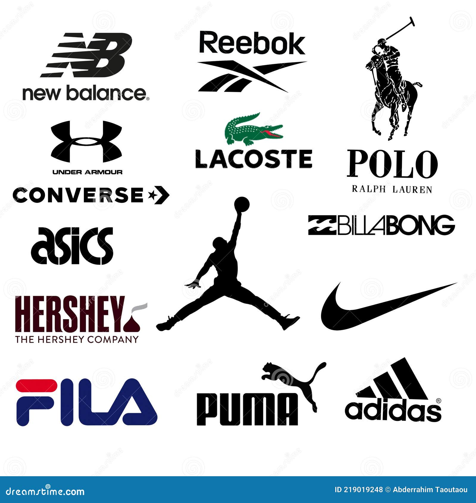 Vector Logos Set for the 14 Most Popular Fashion Brands in the World ...