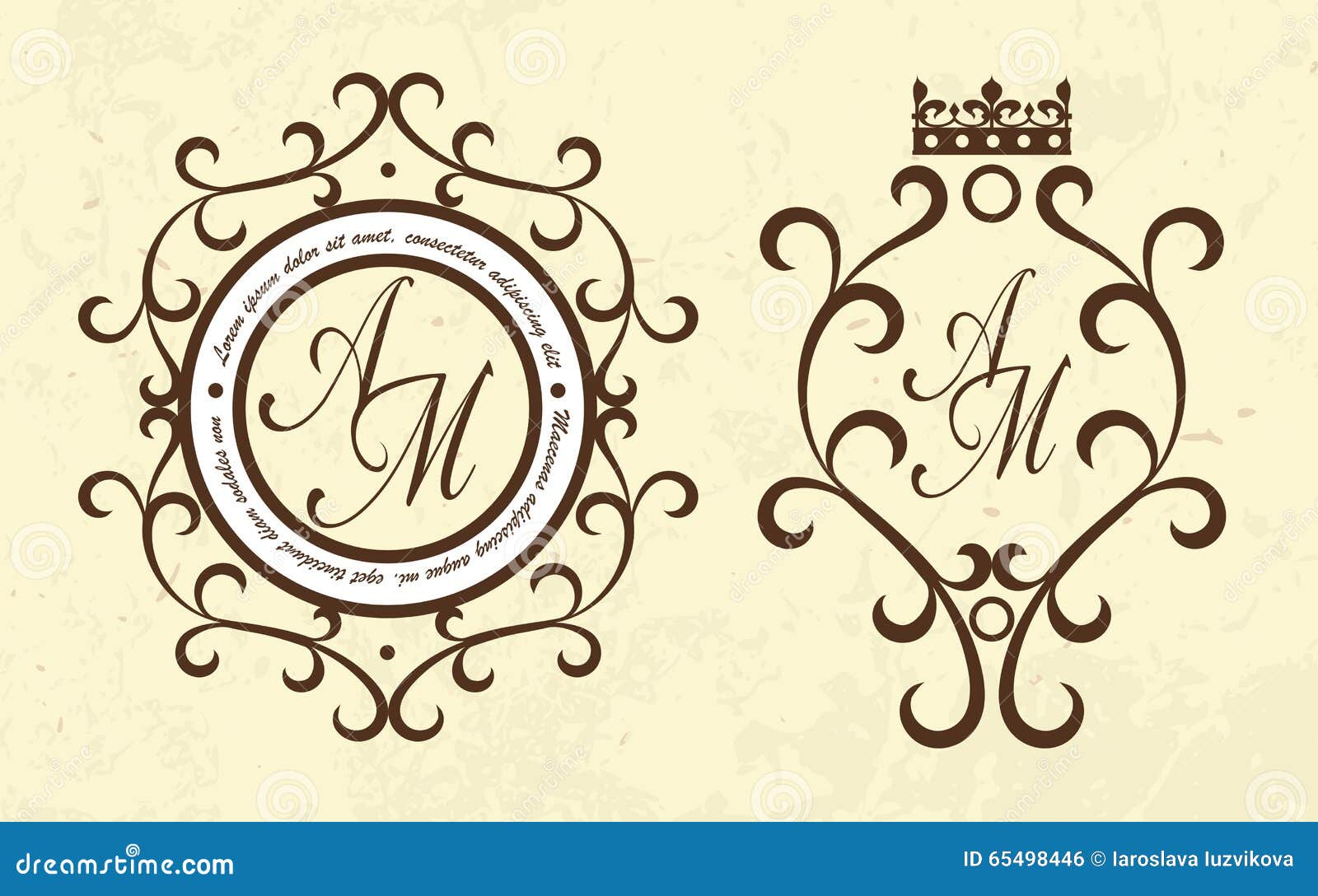 Download Vector Luxury Elegant Monogram Logo Template Set Stock Vector - Illustration of elegance ...
