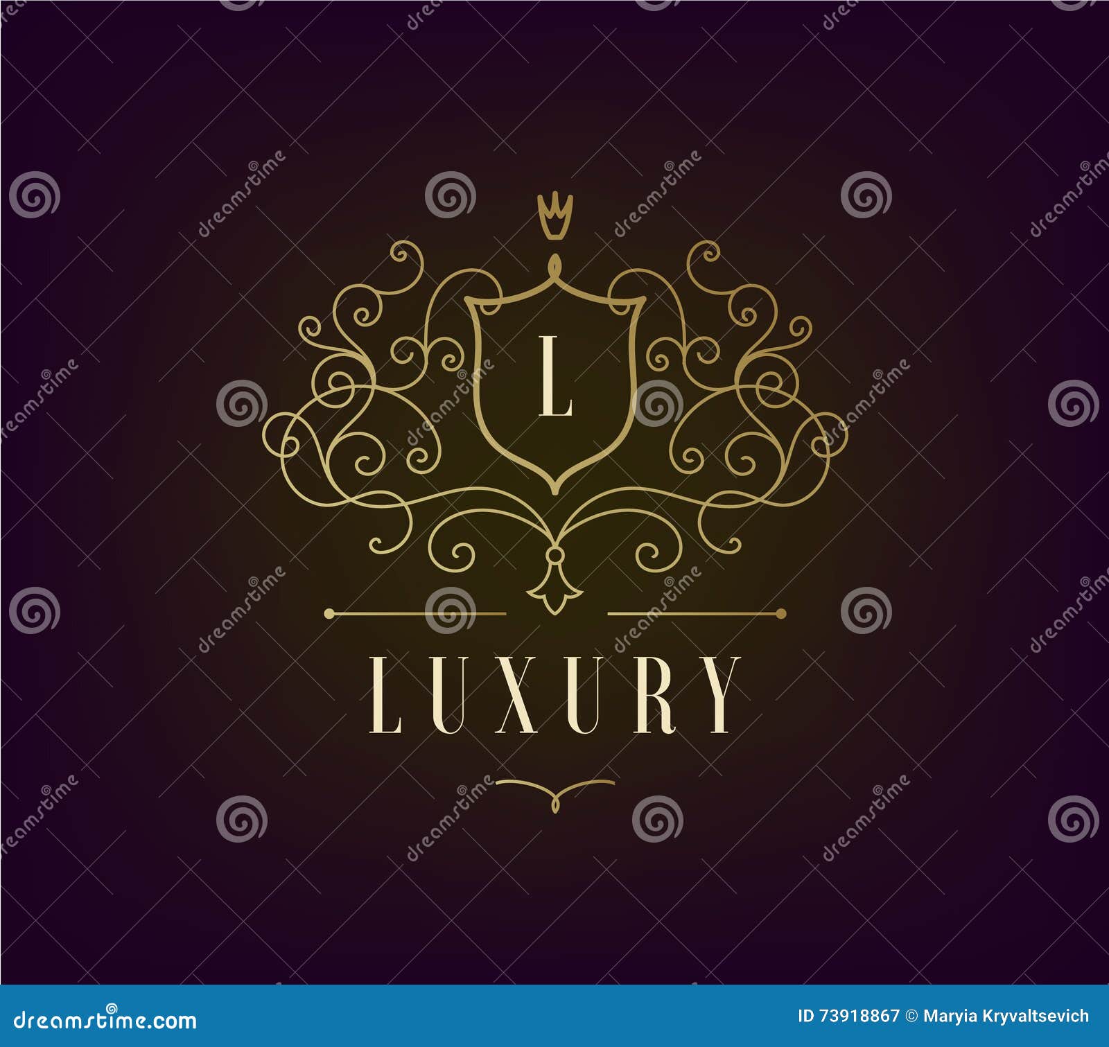 Letter LV logo with Luxury Gold template. Elegance logo vector