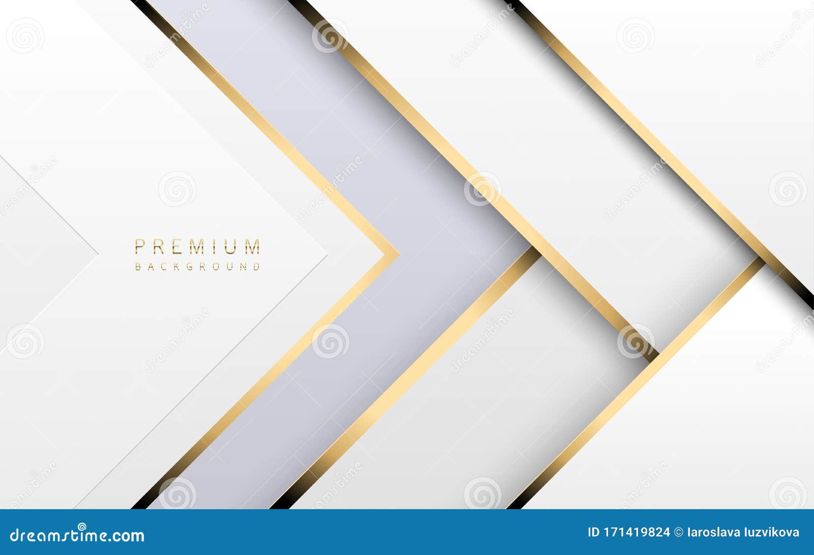 Vector Luxury Tech Background. Stack of White Paper Material Layer with  Gold Stripe. Arrow Shape Premium Light Wallpaper Stock Vector -  Illustration of golden, card: 171419824