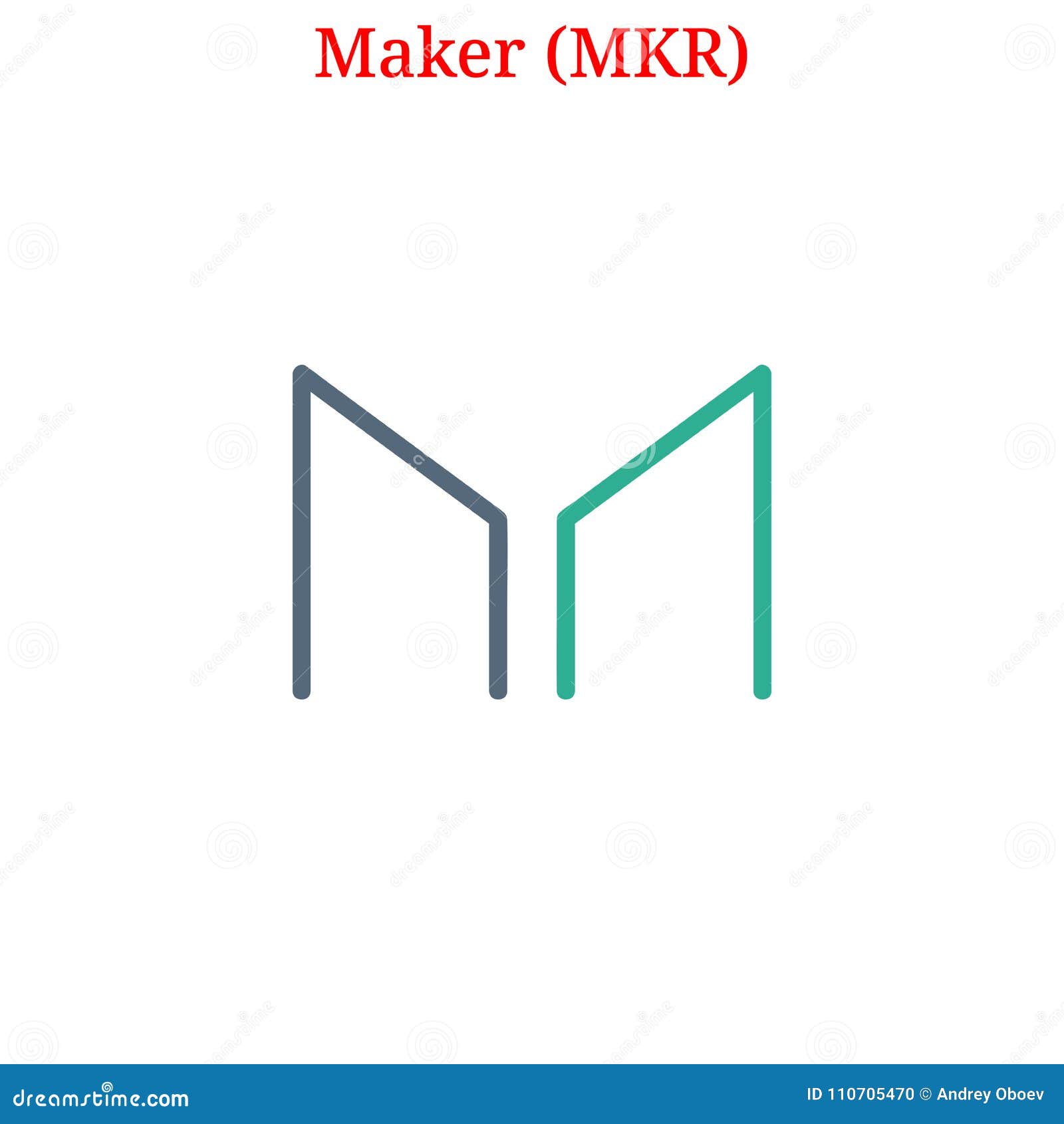 Vector Maker MKR logo stock vector. Illustration of ...