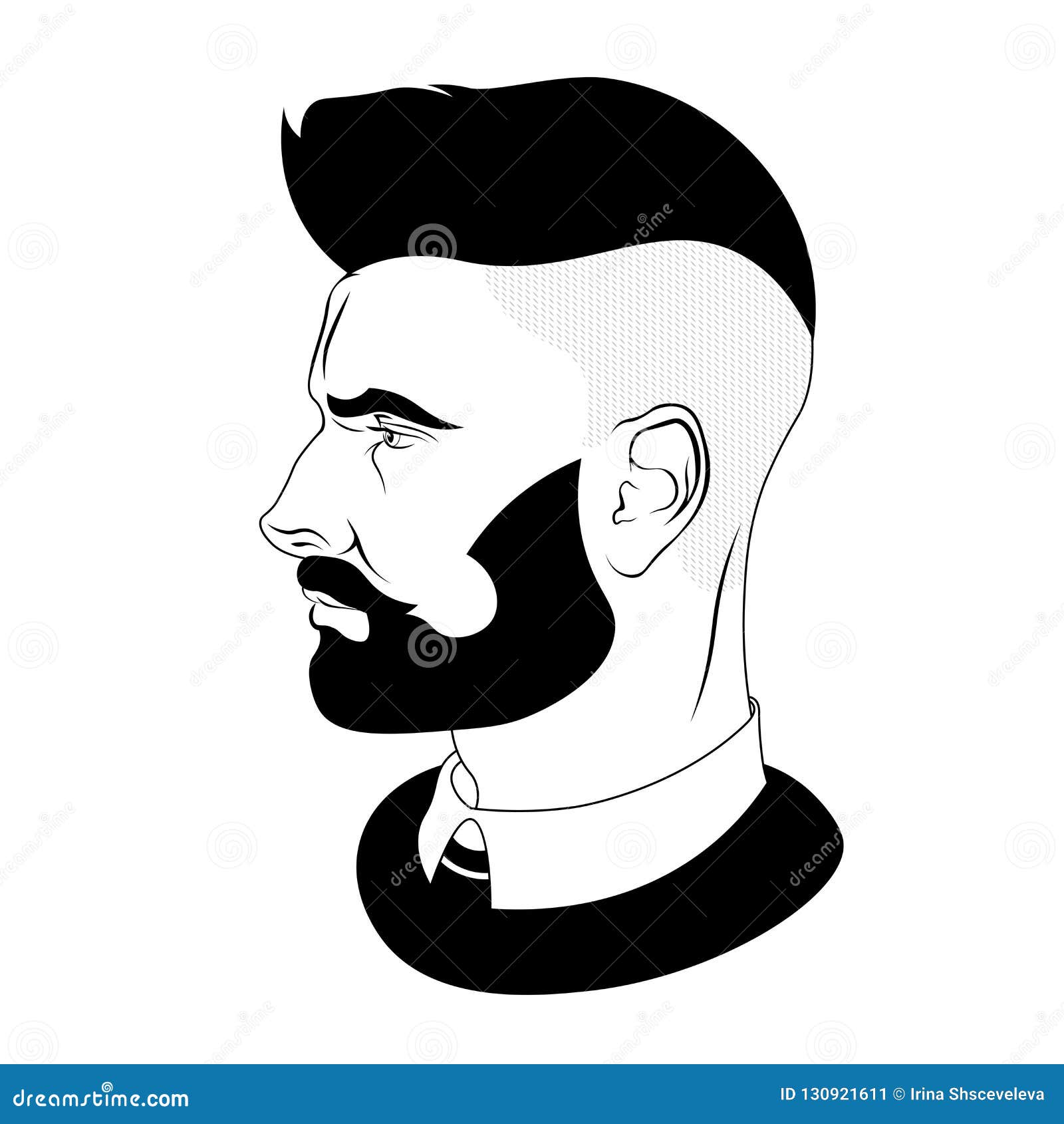 Vector Man Hairstyle Barber Shop for Your Design Stock Vector -  Illustration of barbershop, model: 130921611