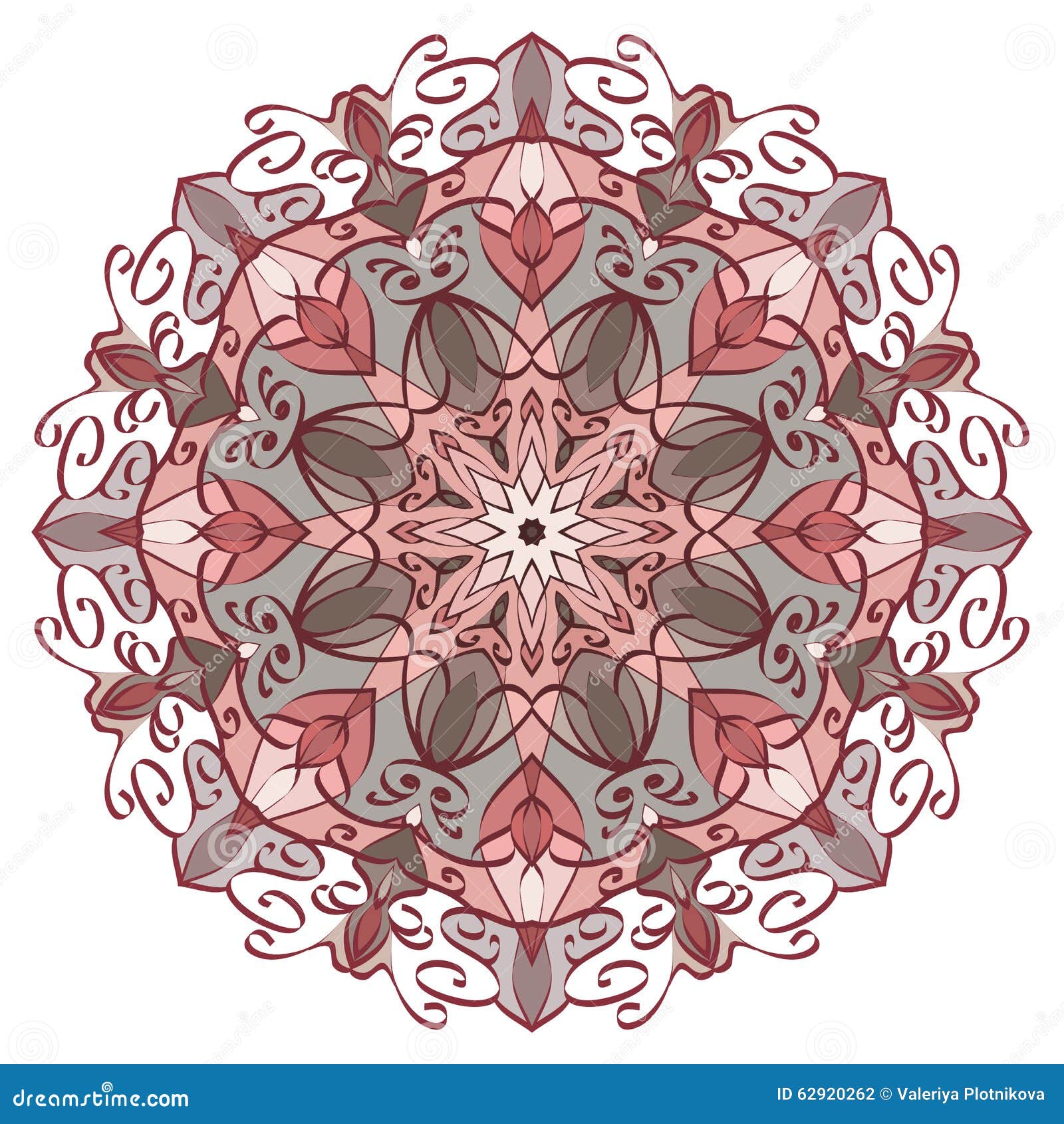 Vector Mandala In Pastel Colors For Backgrounds, Logos, | CartoonDealer ...