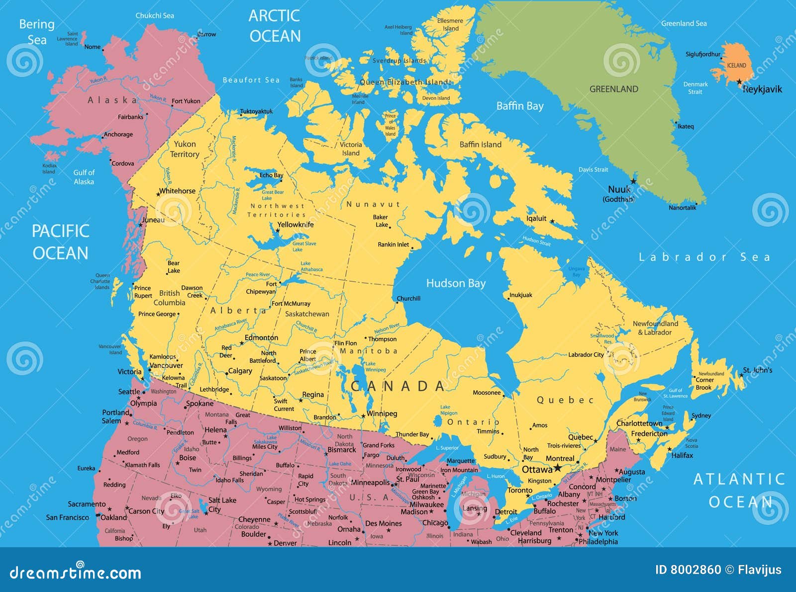 Map Of Alaska Canada And Usa Osiris New Dawn Map