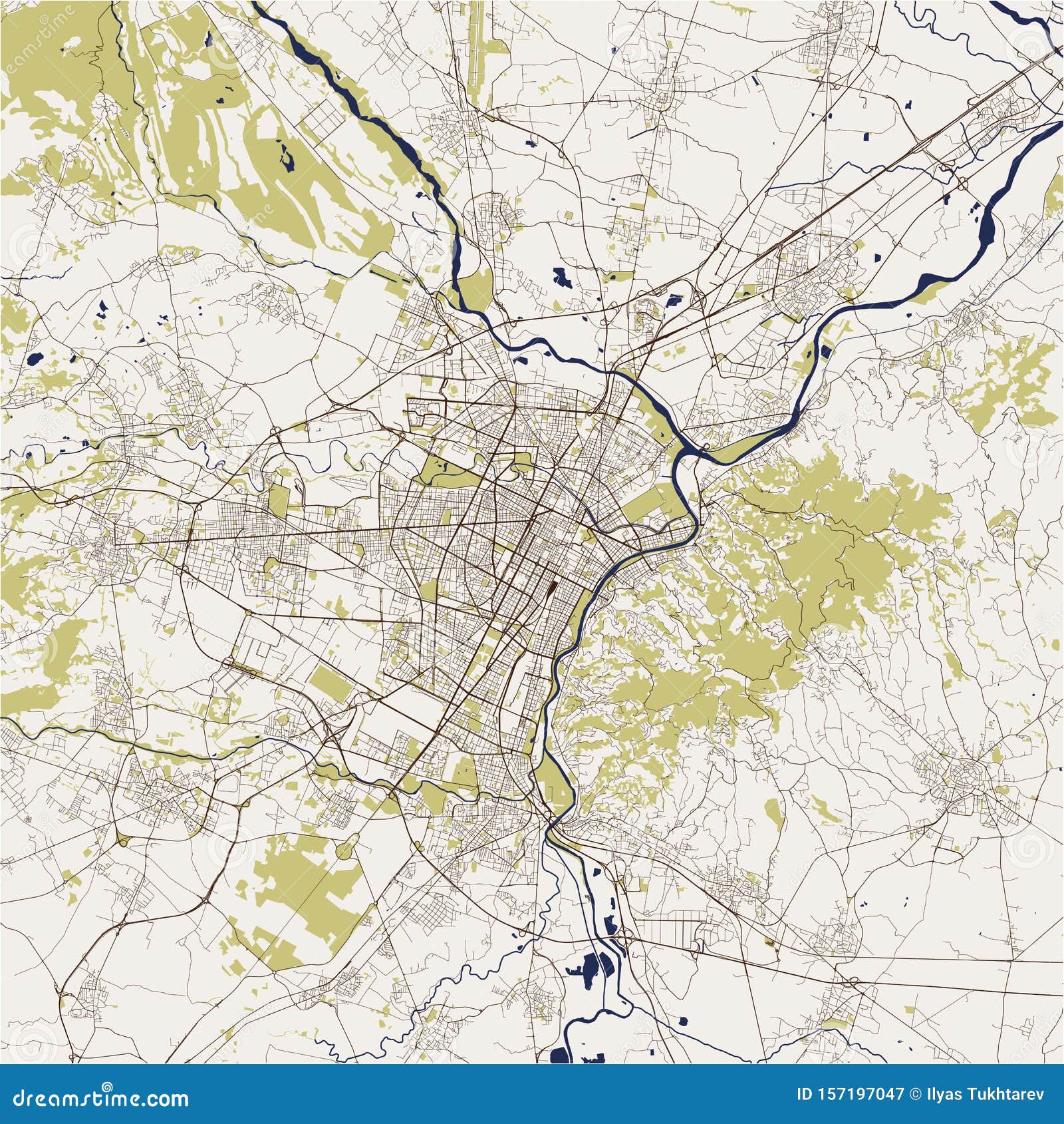 map of the city of torino, turin, italy