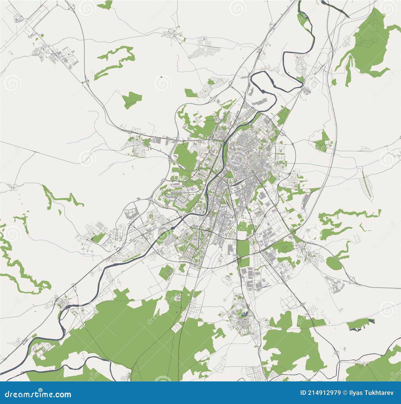 map of the city of valladolid, spain