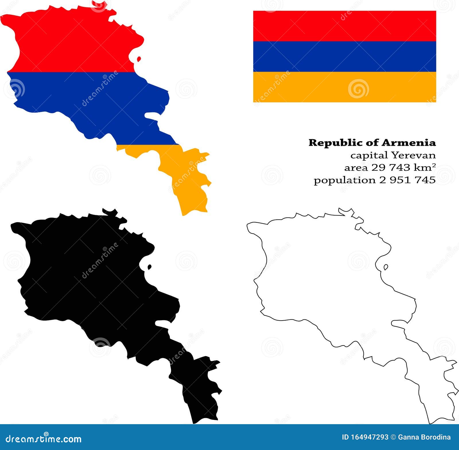 Highly detailed Armenia map with flag, capital and small map of the world  25756301 Vector Art at Vecteezy