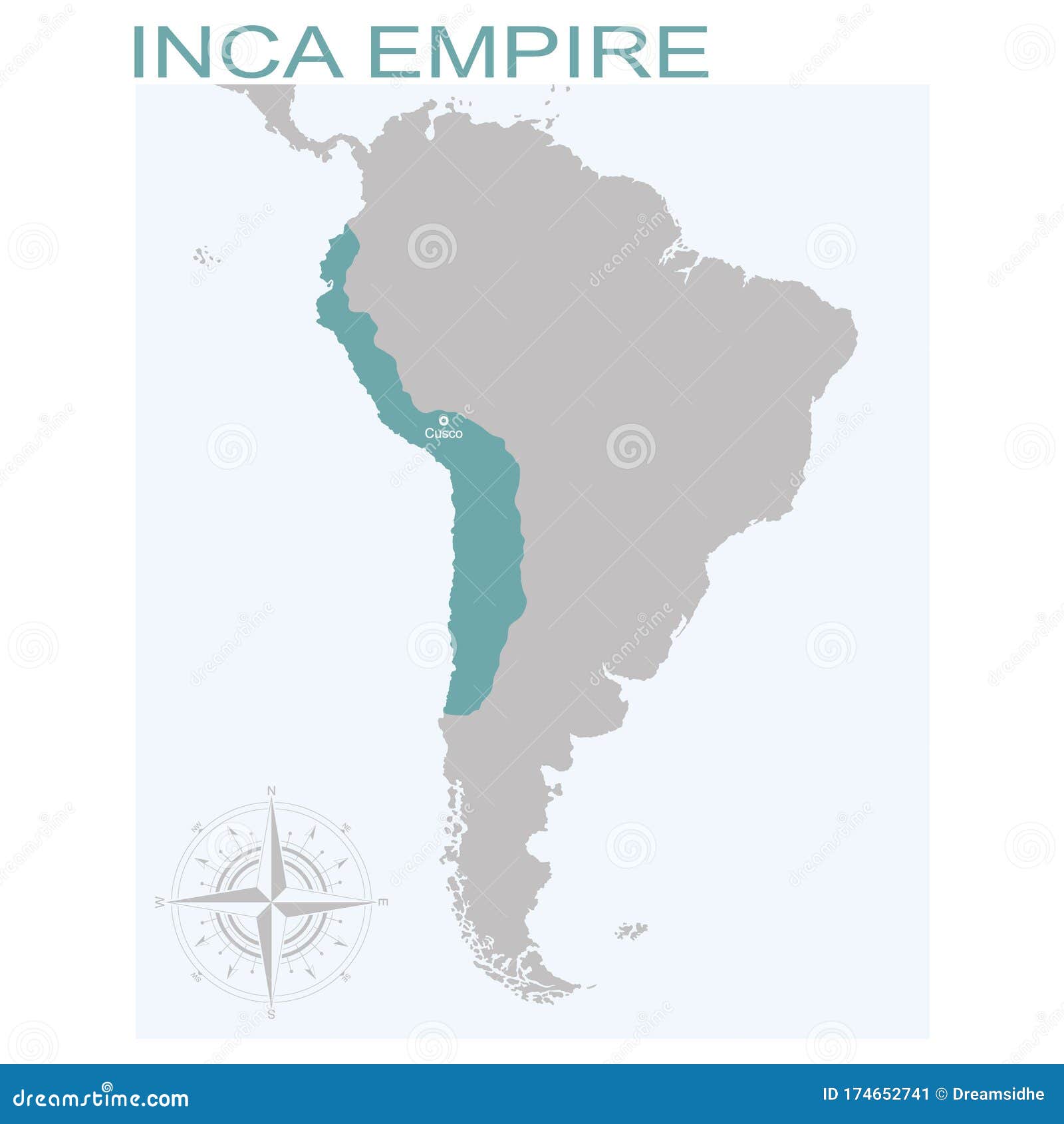  map of the inca empire