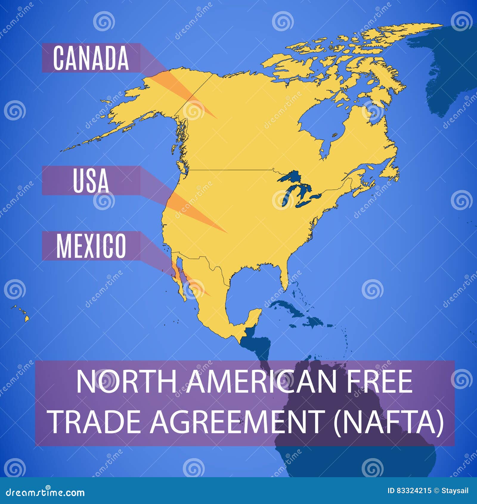 nafta map