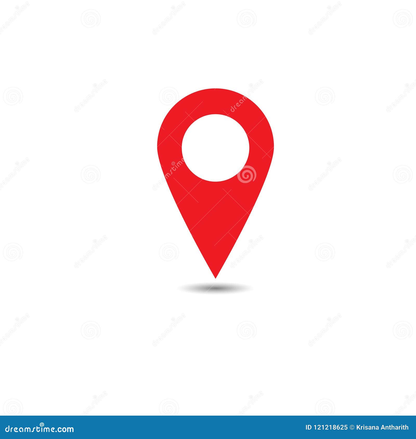 Vector Of Map Pointer Icon Set Gps Location Symbol Flat Design Stock Illustration Illustration Of Destination Blank 121218625