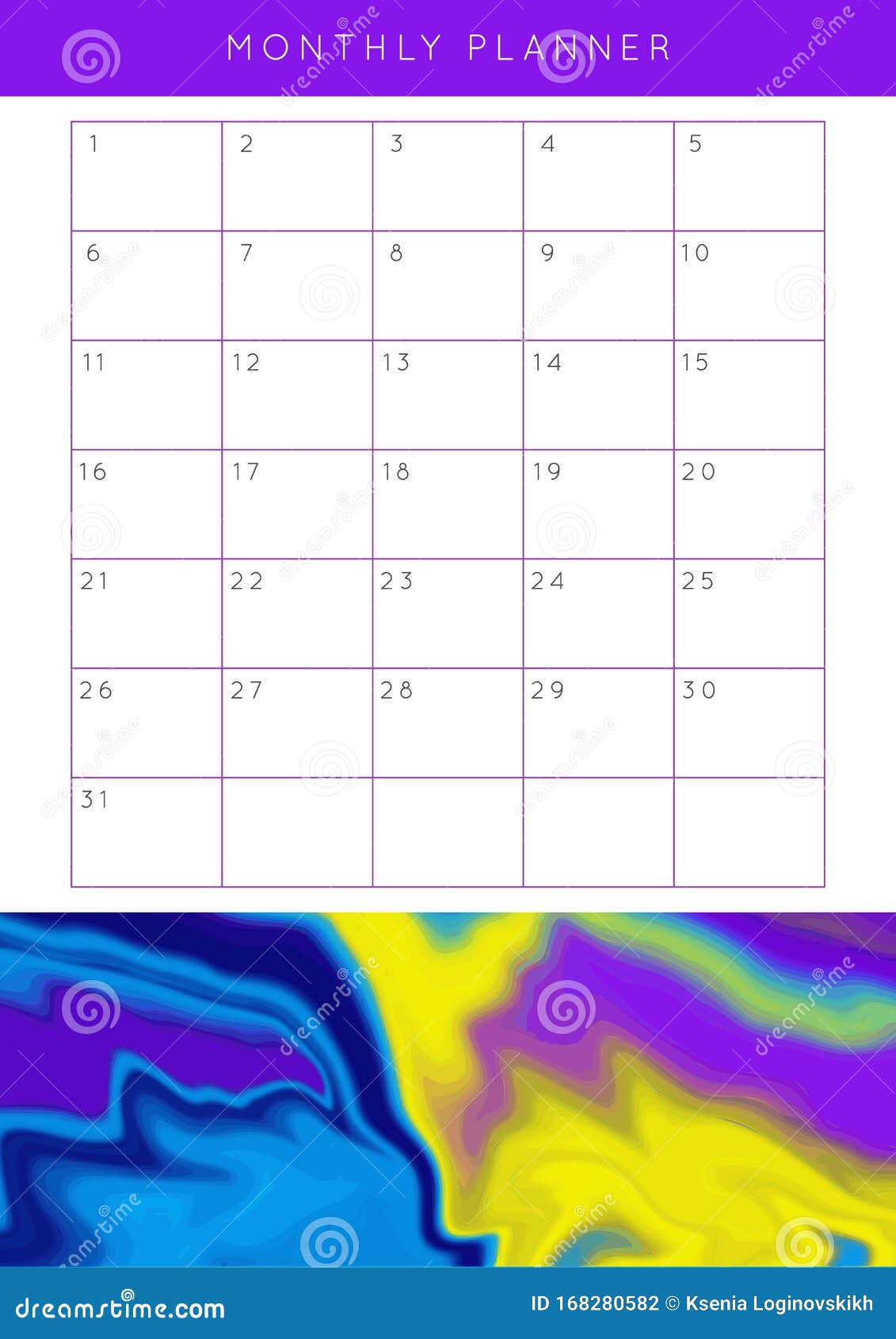 Vector Marble Planner stock illustration. Illustration of agenda ...