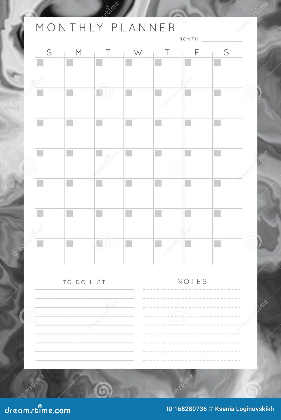 Vector Marble Planner stock illustration. Illustration of organizer ...