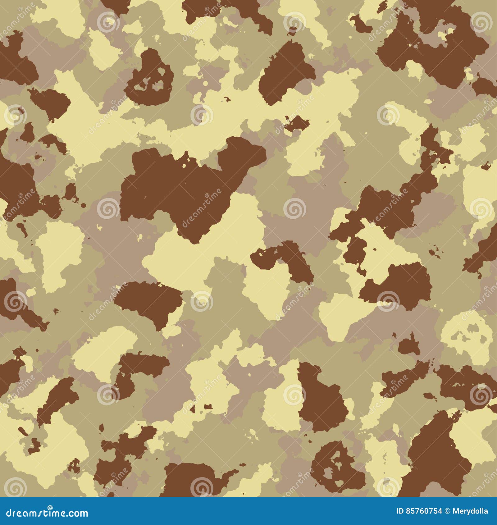 Vector Military Camouflage Pattern in Brown Colors Stock Vector ...
