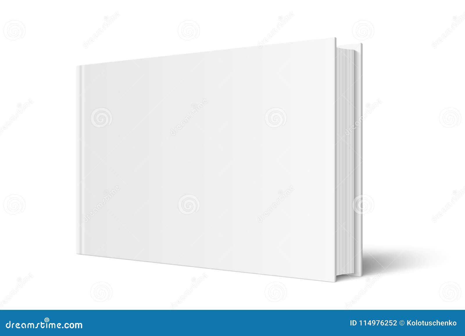  mock up of standing book