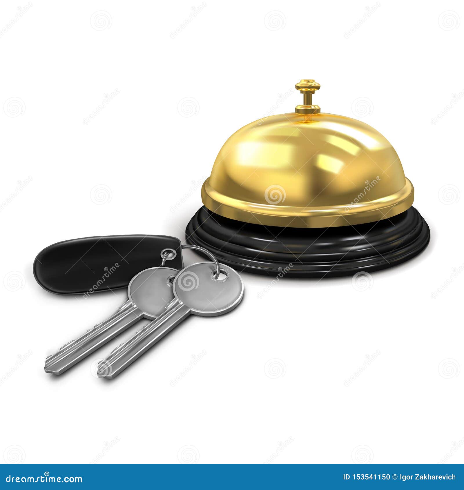 Download Two Silver Keys With A Black Keychain From The Hotel Room And Hotel Service Bell Gold Color ...