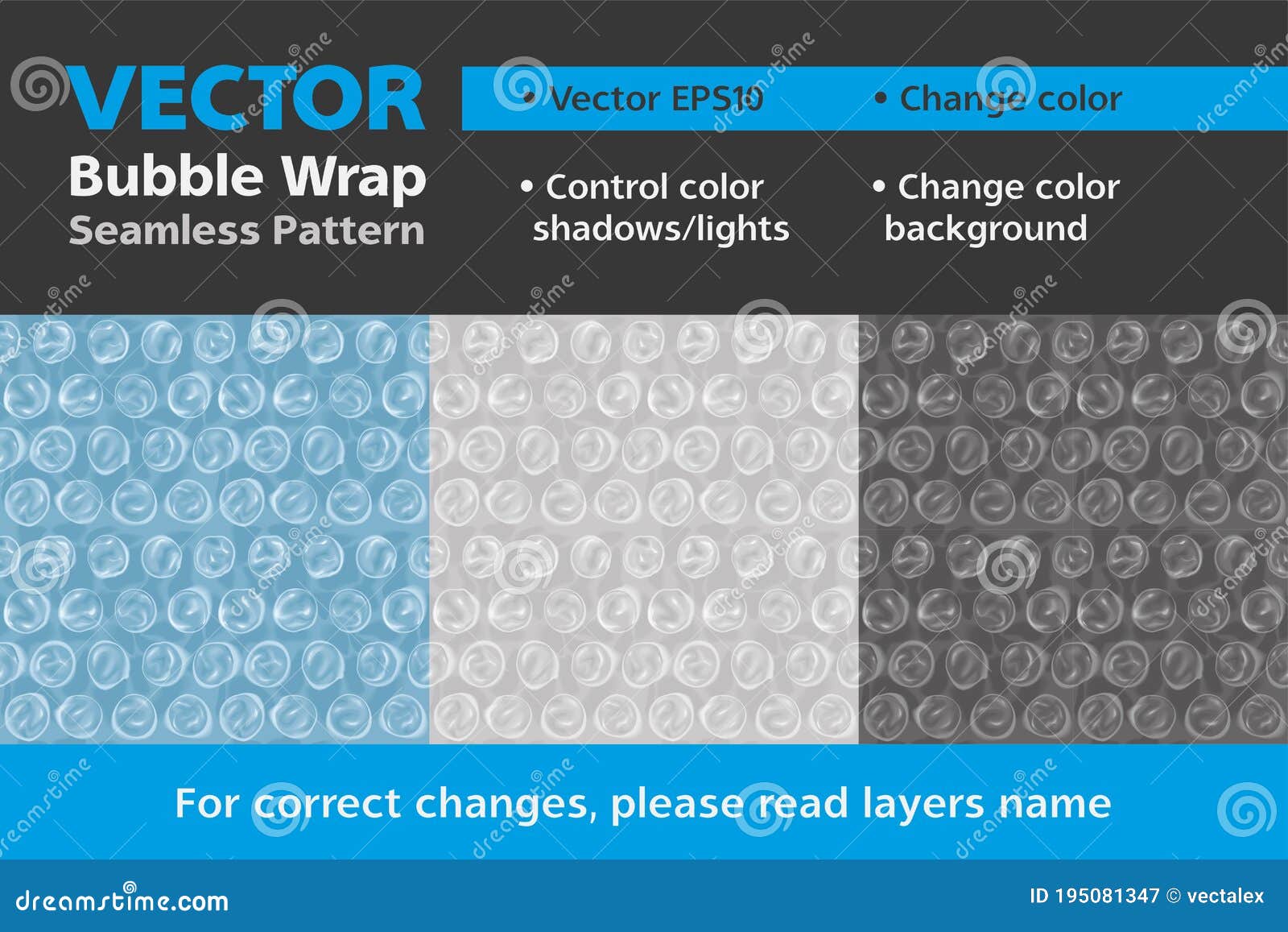 Download Vector Mockup Seamless Pattern Bubble Wrap Film Fragile ...