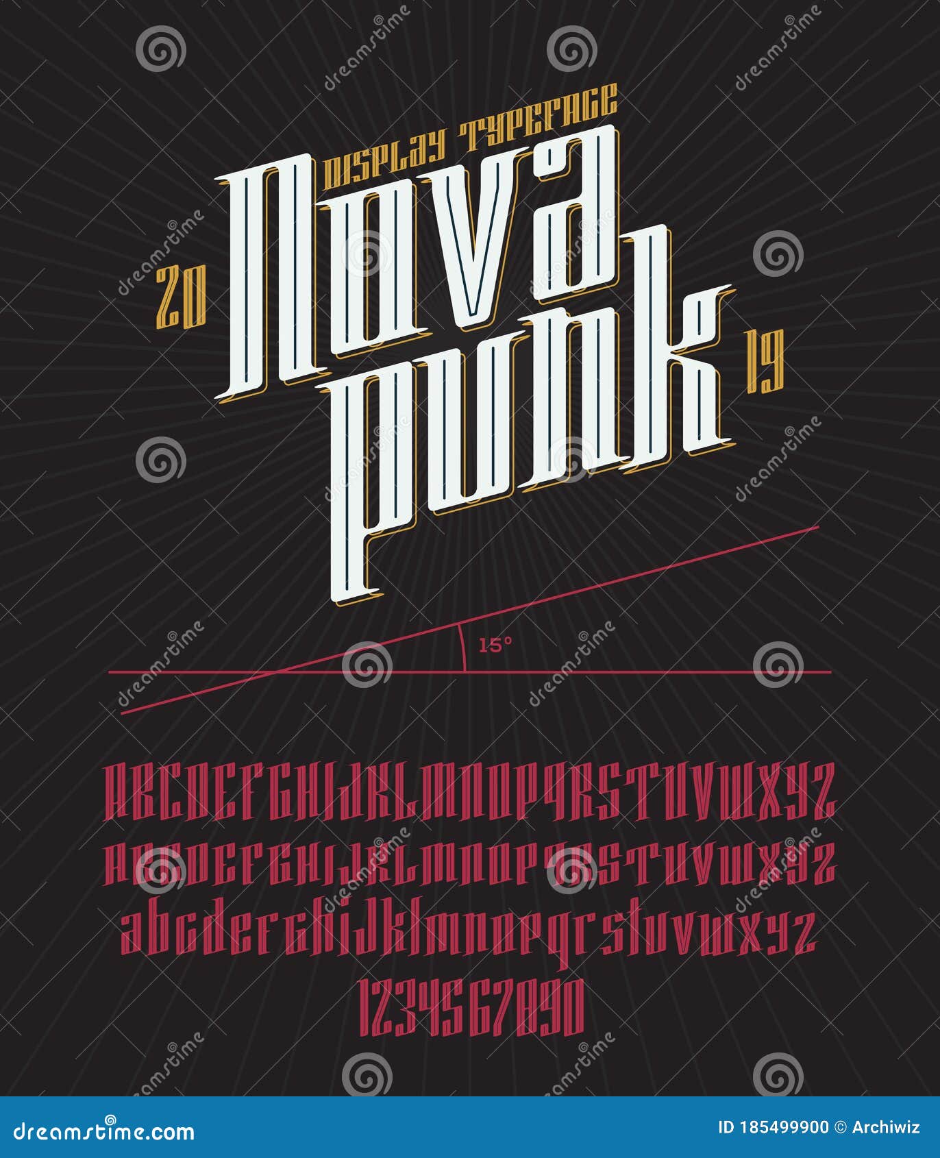 Download Vector Modern Gothic Display Typeface Stock Vector Illustration Of Logos Lettering 185499900 Yellowimages Mockups