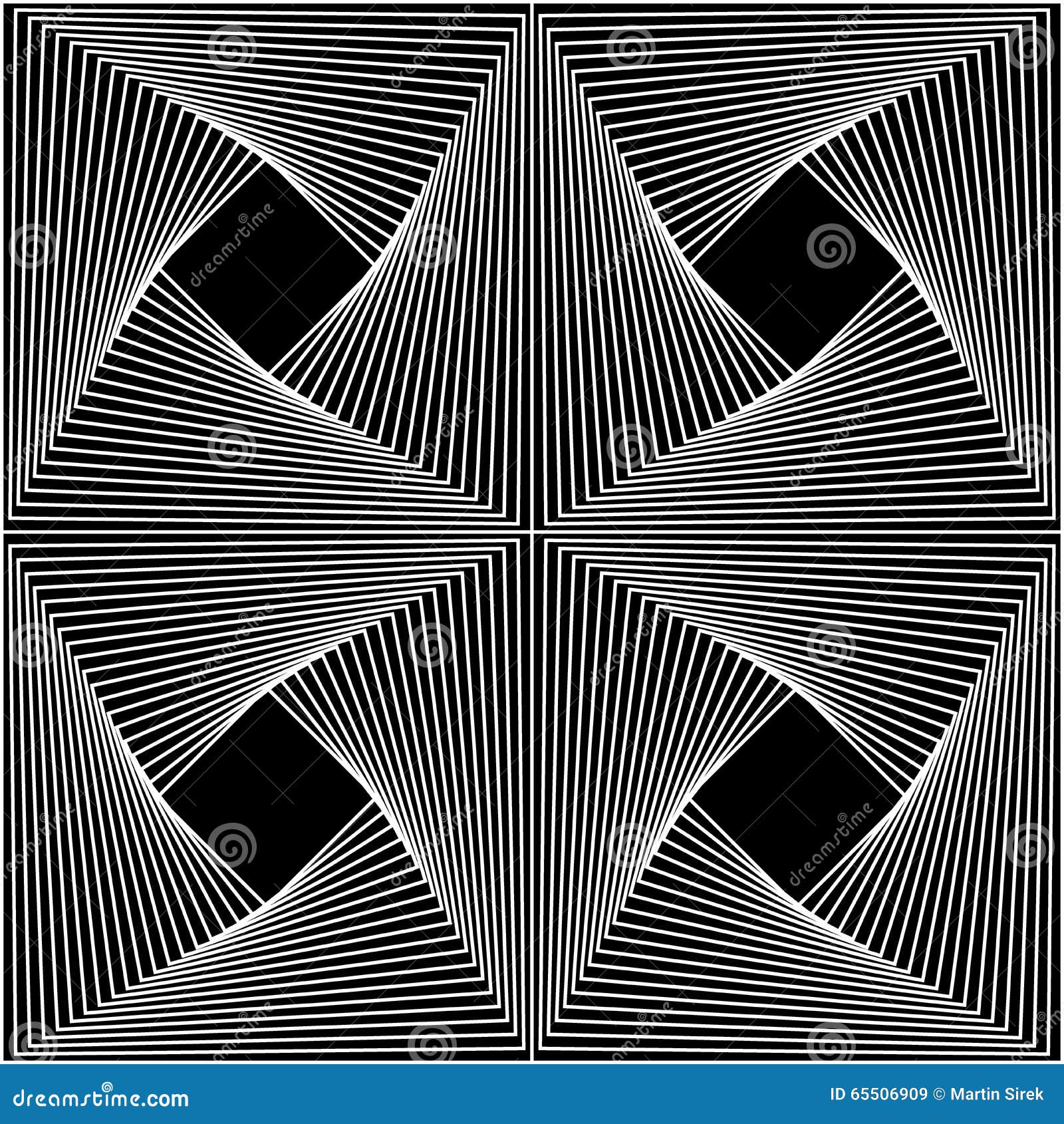 Vector Modern Seamless Geometry Pattern Line Art, Black and White