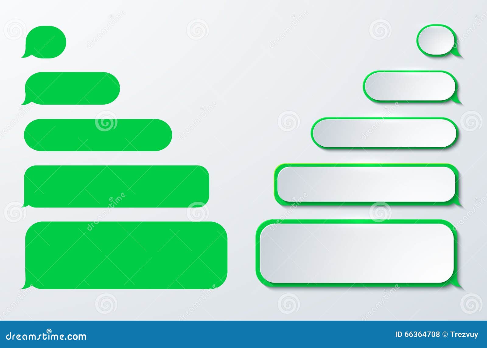  modern sms or message icons. bubble speech