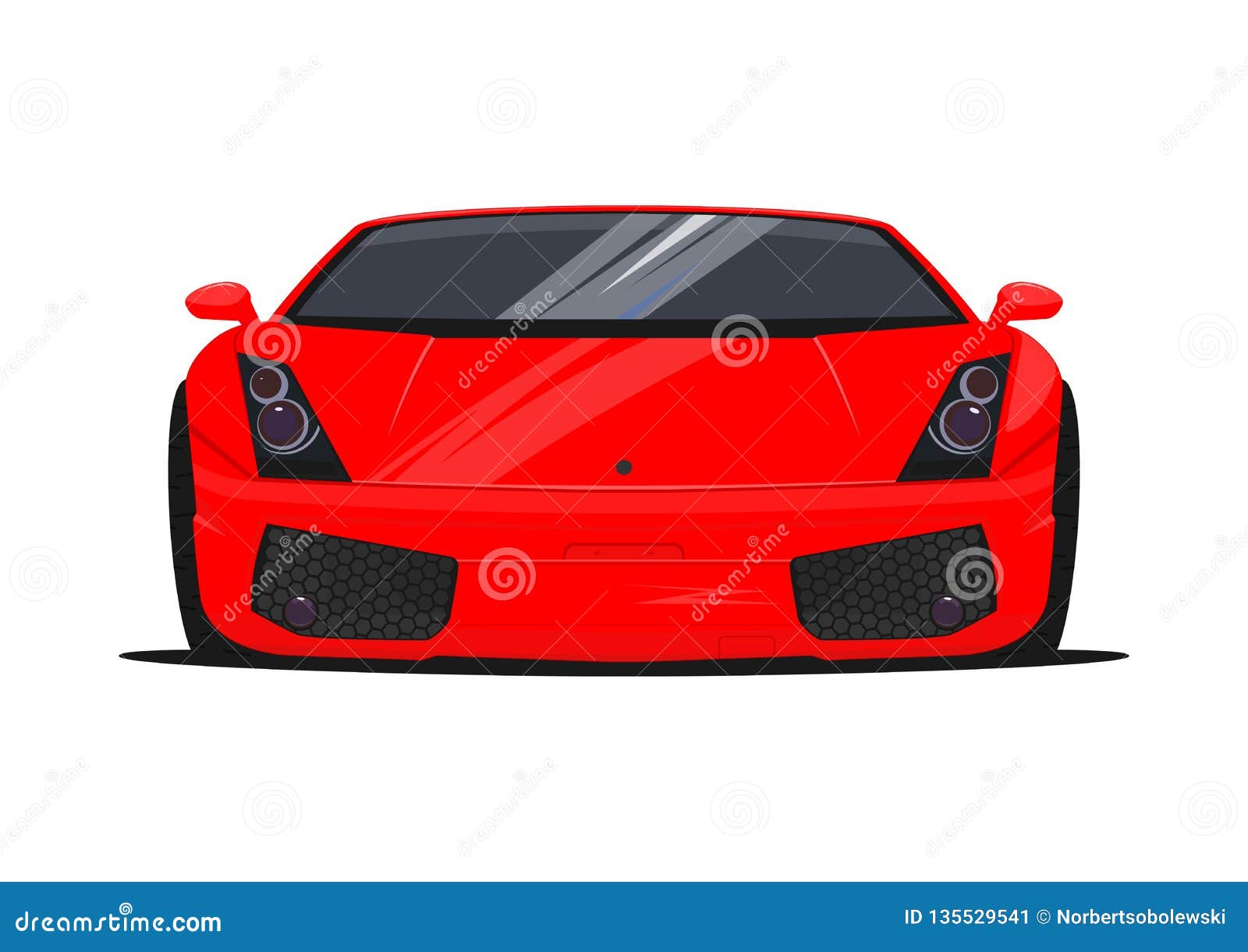 Vector modern sports car. stock vector. Illustration of race 135529541