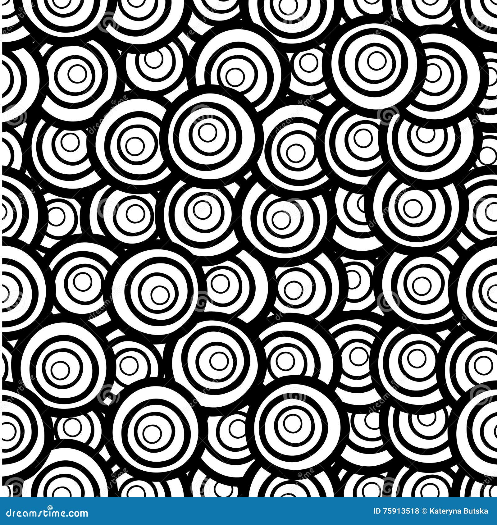 Vector Monochrome Background. Hand Drawn Ornament. Stock Illustration Vector Monochrome Background. Hand Drawn Ornament. Stock Illustration